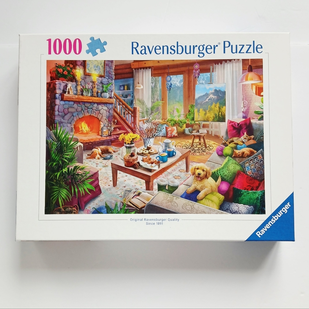 Cozy Cabin 1000-piece puzzle by Ravensburger